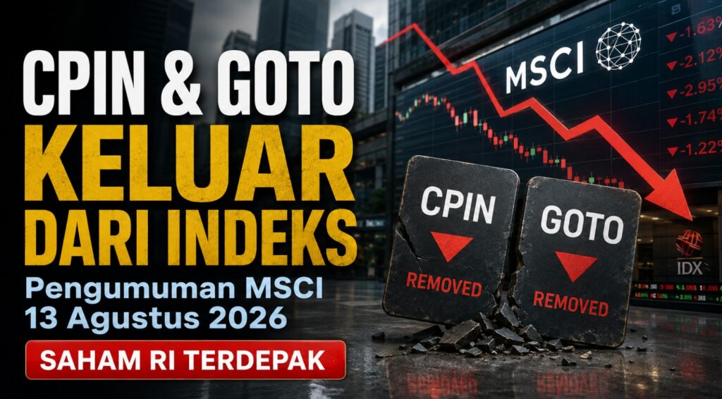 Pengumuman MSCI 13 Agustus 2026 CPIN dan GOTO Keluar dari Indeks