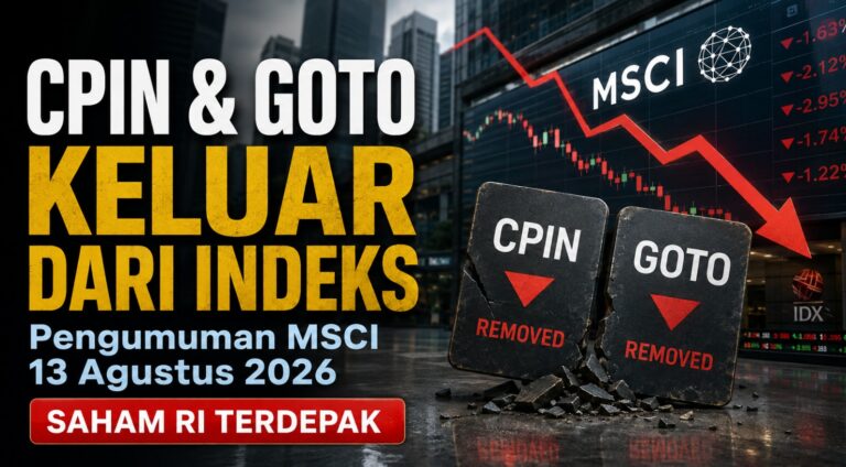 Pengumuman MSCI 13 Agustus 2026: CPIN dan GOTO Keluar dari Indeks