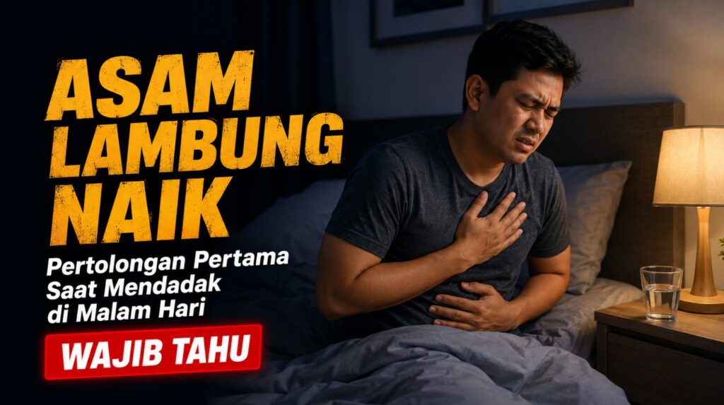 Pertolongan Pertama Saat Asam Lambung Naik Mendadak di Malam Hari