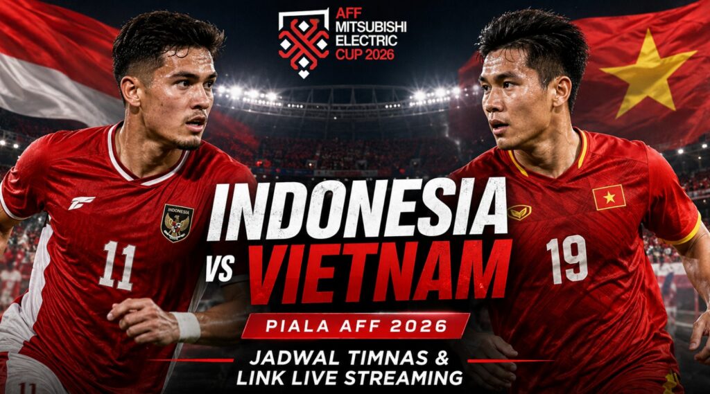 Piala AFF 2026 Jadwal Timnas Indonesia vs Vietnam, Link Live Streaming