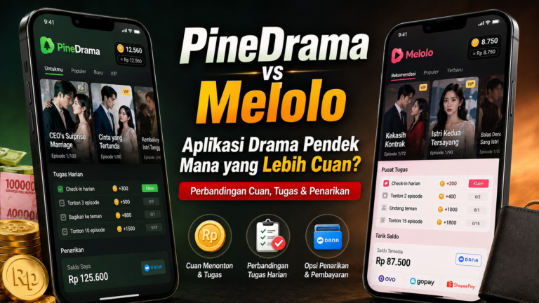 PineDrama vs Melolo: Aplikasi Drama Pendek Mana yang Lebih Cuan?
