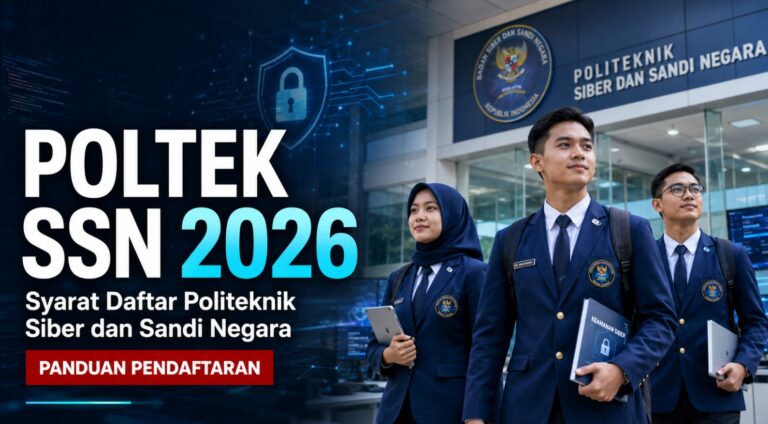 Poltek SSN 2026: Syarat Daftar Politeknik Siber dan Sandi Negara