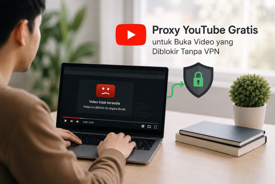 Proxy YouTube Gratis untuk Buka Video yang Diblokir Tanpa VPN