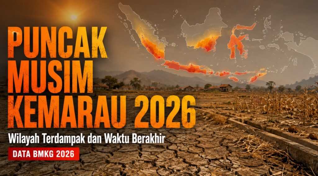 Puncak Musim Kemarau 2026 di Indonesia Wilayah Terdampak dan Waktu Berakhir