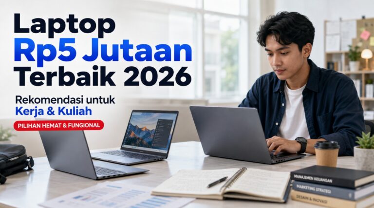 Rekomendasi Laptop Rp5 Jutaan Terbaik 2026 untuk Kerja & Kuliah