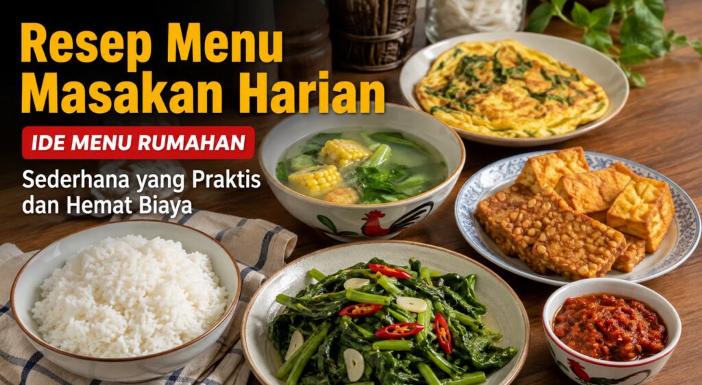 Resep Menu Masakan Harian Sederhana yang Praktis dan Hemat Biaya