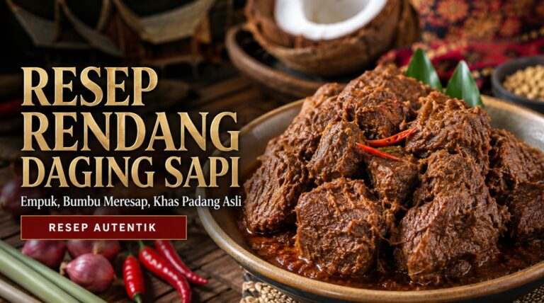 Resep Rendang Daging Sapi Empuk Bumbu Meresap Khas Padang Asli