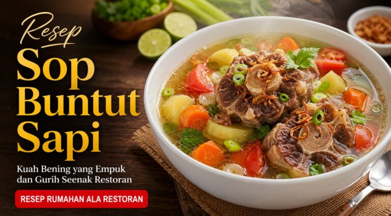 Resep Sop Buntut Sapi Kuah Bening yang Empuk dan Gurih Seenak Restoran