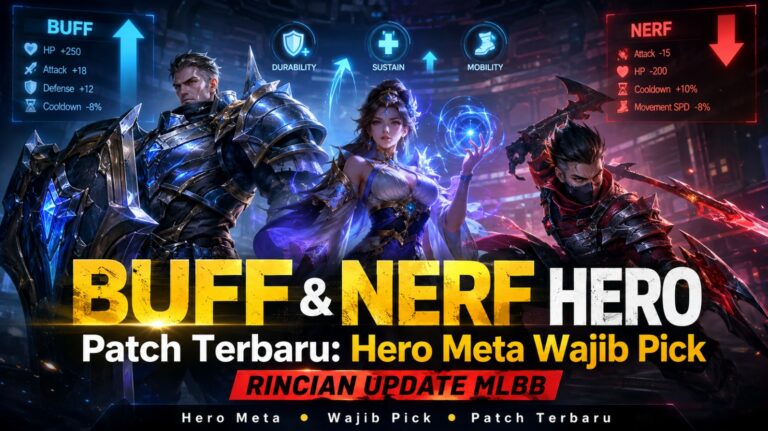 Rincian Buff dan Nerf Hero Mobile Legends Patch Terbaru: Hero Meta Wajib Pick