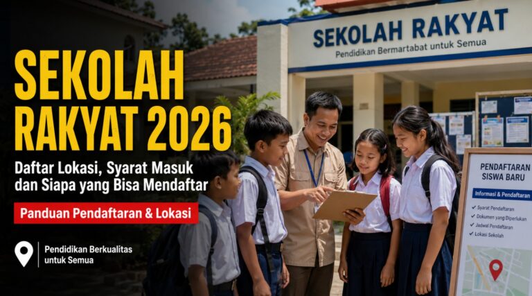 Sekolah Rakyat 2026: Daftar Lokasi, Syarat Masuk dan Siapa yang Bisa Mendaftar