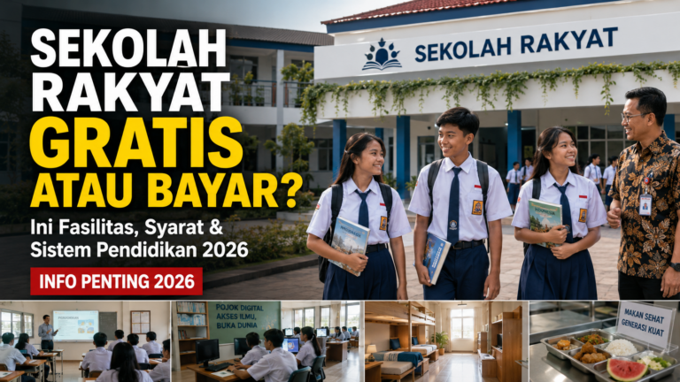 Sekolah Rakyat Gratis atau Bayar? Ini Fasilitas, Syarat dan Sistem Pendidikan 2026