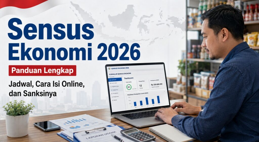 Sensus Ekonomi 2026 Jadwal, Cara Isi Online, dan Sanksinya