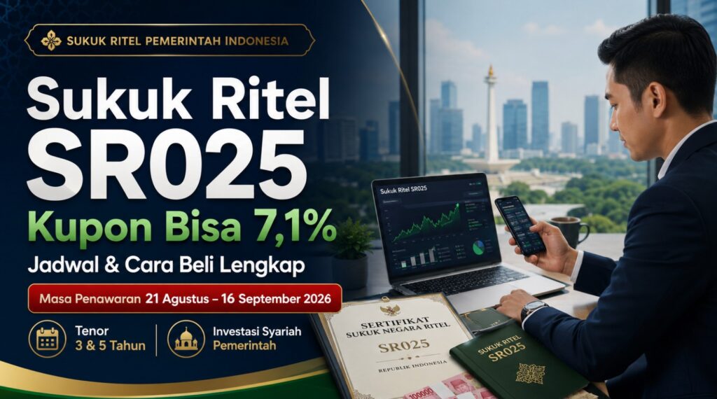 Sukuk Ritel SR025 Kupon Bisa 7,1%, Jadwal & Cara Beli Lengkap