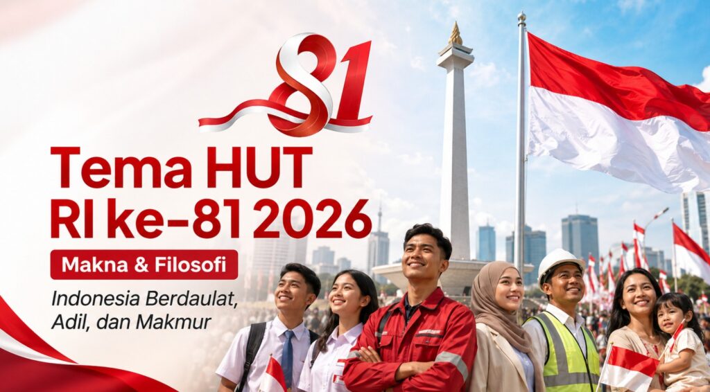 Tema HUT RI ke-81 2026 Indonesia Berdaulat, Adil, dan Makmur Makna & Filosofi