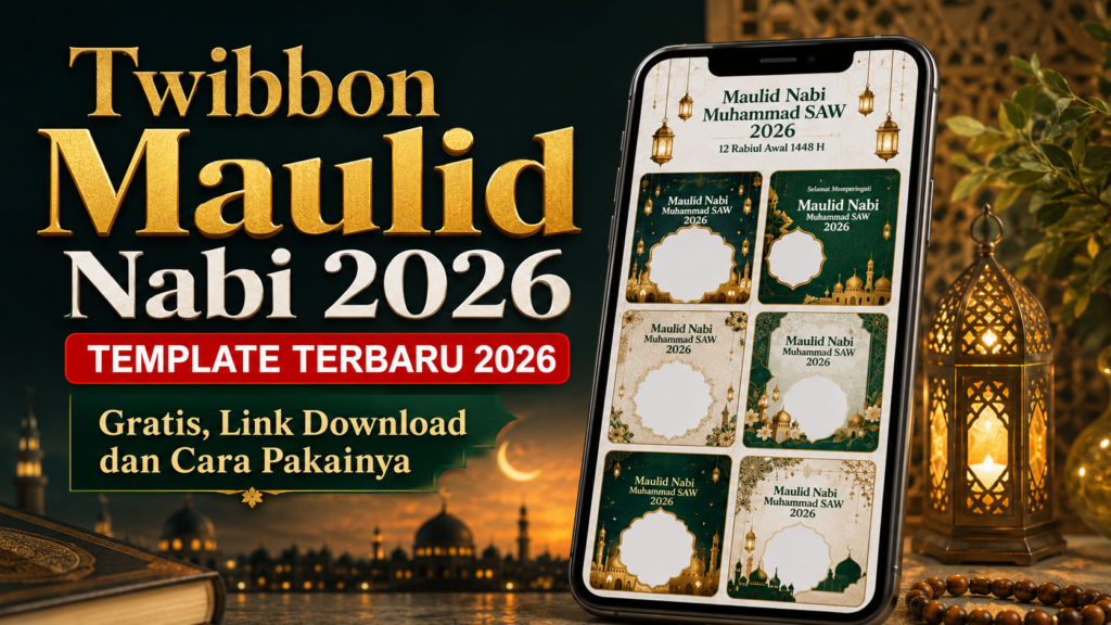 Twibbon Maulid Nabi 2026 Gratis, Link Download dan Cara Pakainya