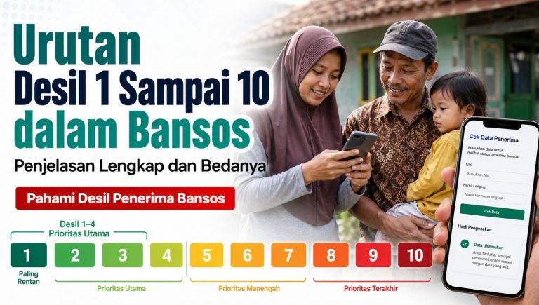 Urutan Desil 1 Sampai 10 dalam Bansos: Penjelasan Lengkap dan Bedanya