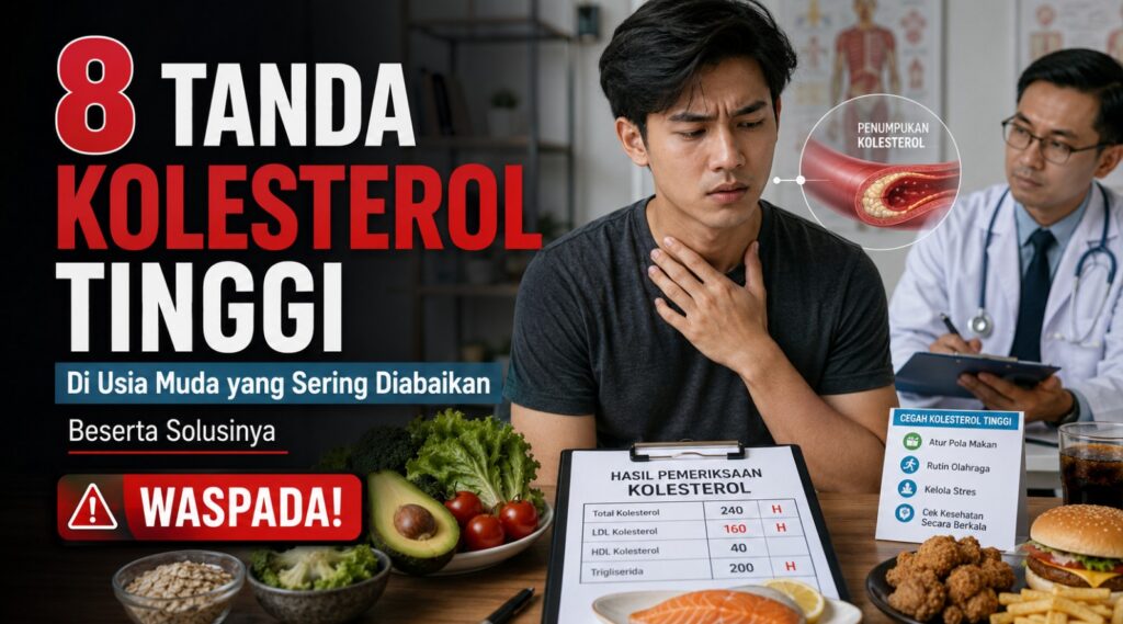 Waspada! 8 Tanda Kolesterol Tinggi di Usia Muda yang Sering Diabaikan Beserta Solusinya