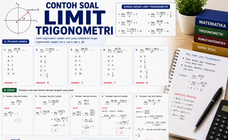 30 Soal Limit Trigonometri: Cara Menghitung dan Pembahasannya