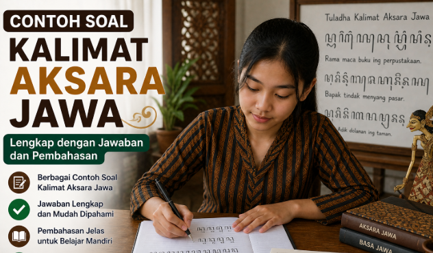 Contoh Soal Kalimat Aksara Jawa Lengkap dengan Jawaban dan Pembahasan