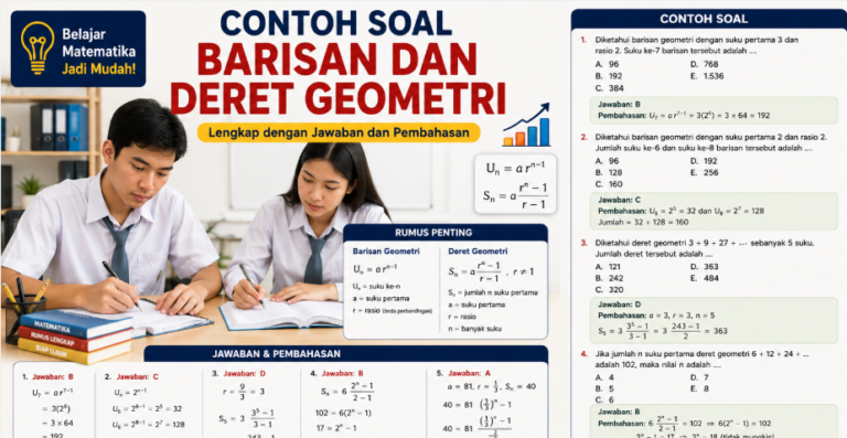 Contoh Soal Barisan dan Deret Geometri: Rumus, Jawaban, dan Pembahasan Lengkap
