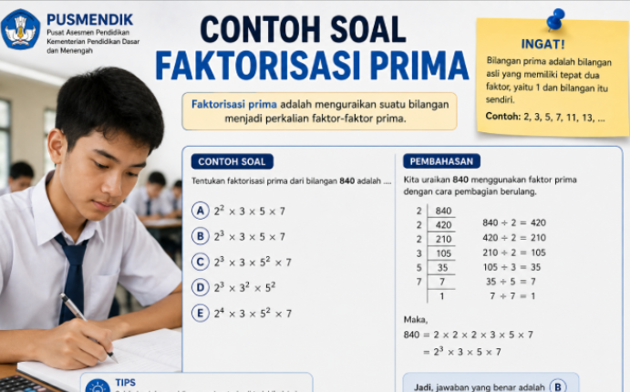 Soal Faktorisasi Prima: Menentukan Faktor dan Pembahasannya
