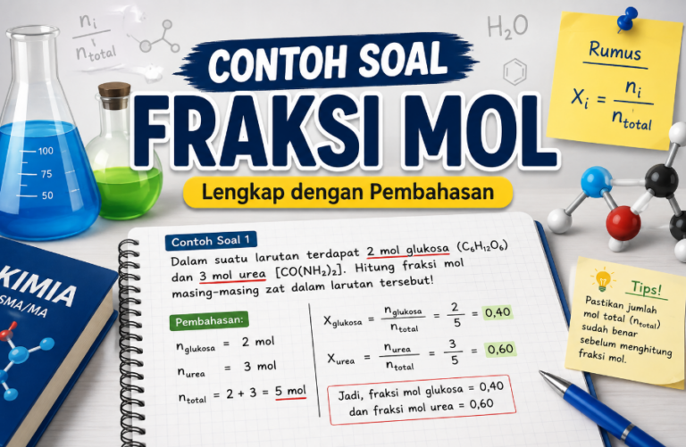 30 Contoh Soal Fraksi Mol: Rumus, Jawaban, dan Pembahasan
