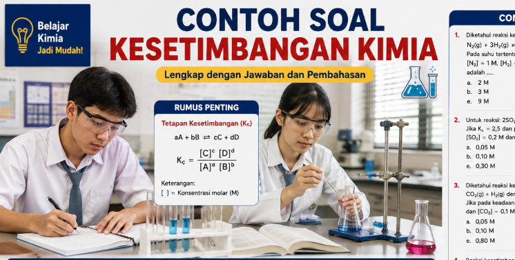 Soal Kesetimbangan Kimia: Rumus, Jawaban, dan Pembahasan Lengkap
