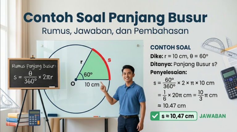 Contoh Soal Panjang Busur: Rumus, Jawaban, dan Pembahasan