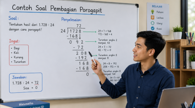 Contoh Soal Pembagian Porogapit Lengkap dengan Jawaban dan Pembahasan