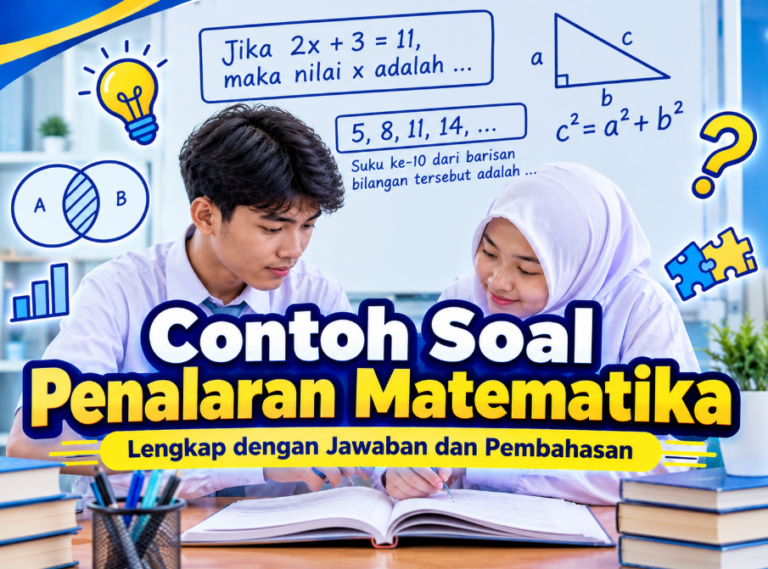 30 Contoh Soal Penalaran Matematika: Rumus, Jawaban, dan Pembahasan