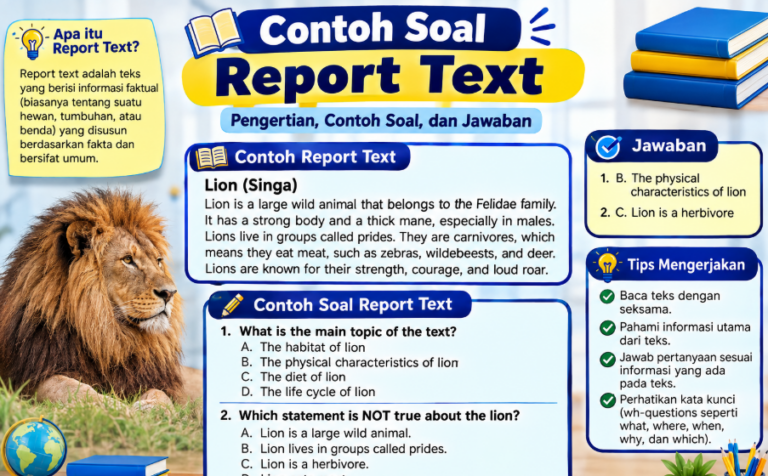 Contoh Soal Report Text: Jawaban dan Pembahasan Lengkap