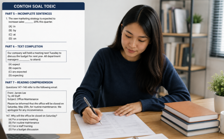 30 Contoh Soal TOEIC Lengkap dengan Jawaban dan Pembahasan