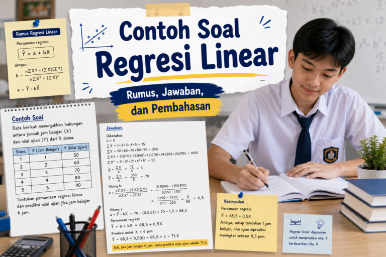 Contoh Soal Regresi Linear: Rumus, Jawaban, dan Pembahasan