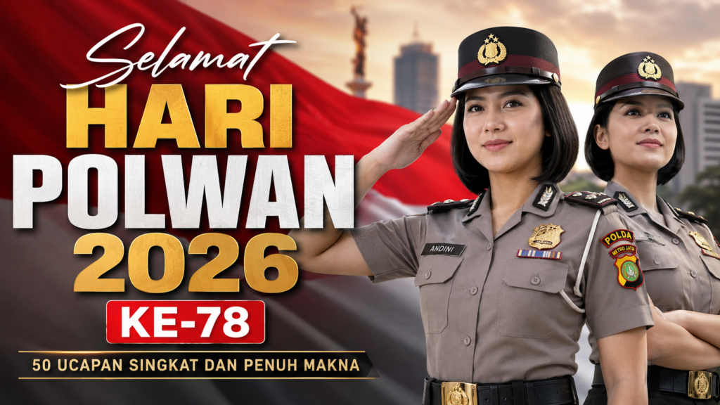 50 Ucapan Selamat Hari Polwan 2026 ke-78, Singkat dan Penuh Makna