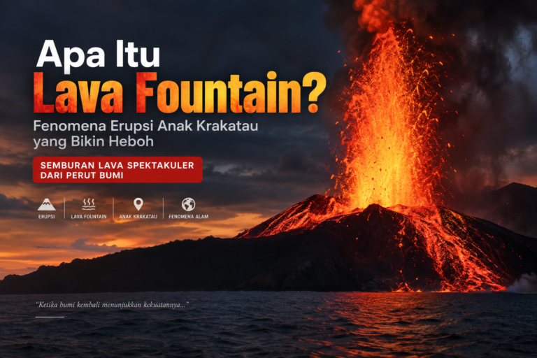 Apa Itu Lava Fountain? Fenomena Erupsi Anak Krakatau yang Bikin Heboh