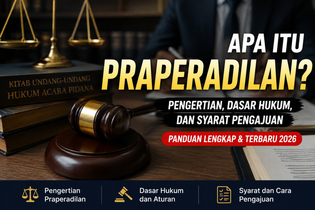 Apa Itu Praperadilan Pengertian, Dasar Hukum, dan Syarat Pengajuan