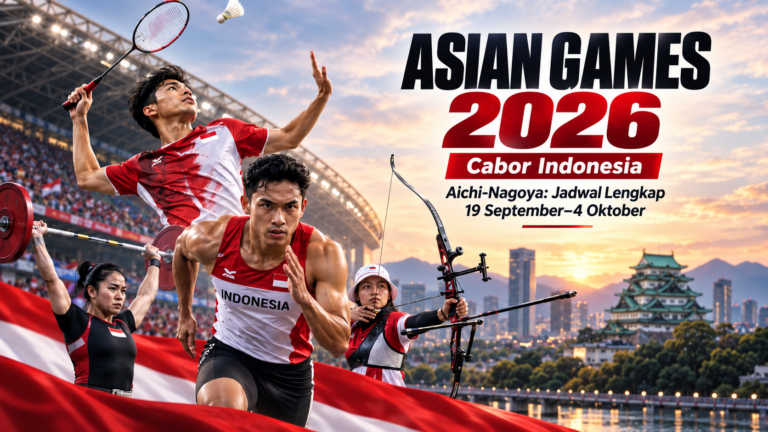 Asian Games 2026 Aichi-Nagoya: Jadwal Lengkap 19 September–4 Oktober dan Cabor Indonesia