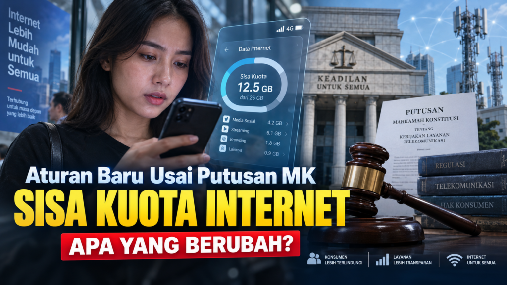 Aturan Baru Sisa Kuota Internet Usai Putusan MK, Apa yang Berubah