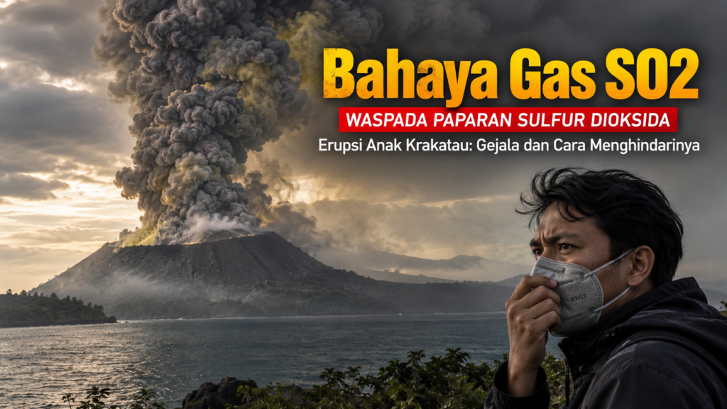 Bahaya Gas SO2 Erupsi Anak Krakatau Gejala dan Cara Menghindarinya