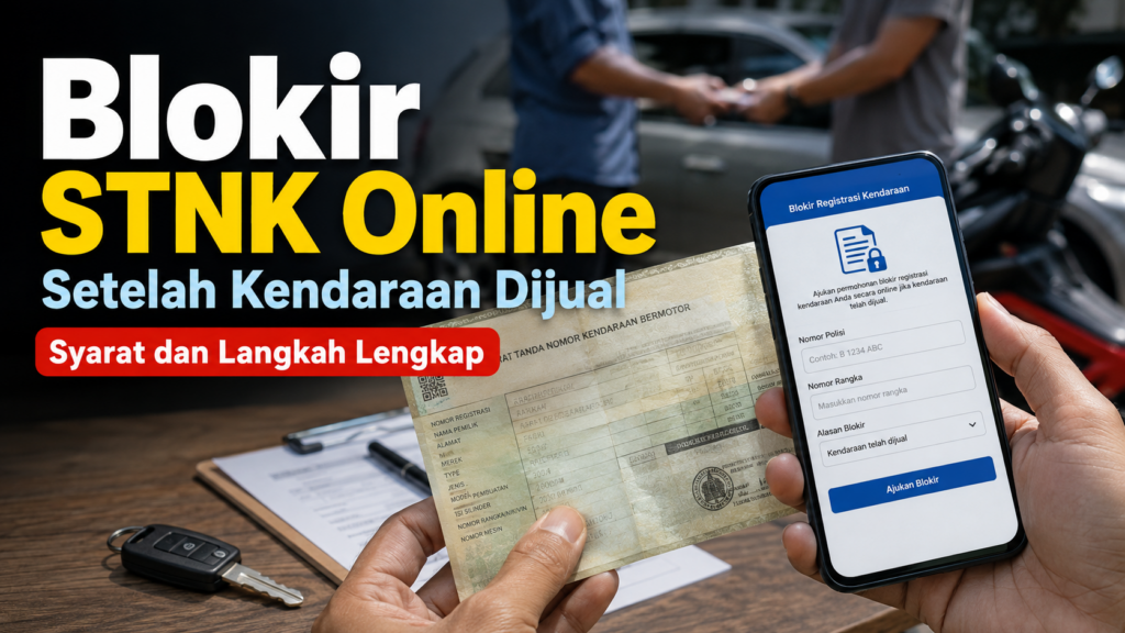 Cara Blokir STNK Online Setelah Kendaraan Dijual Syarat dan Langkah Lengkap