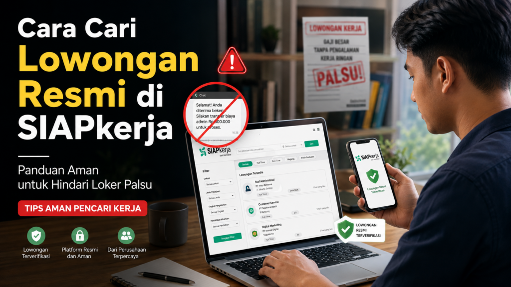 Cara Cari Lowongan Resmi di SIAPkerja dan Hindari Loker Palsu