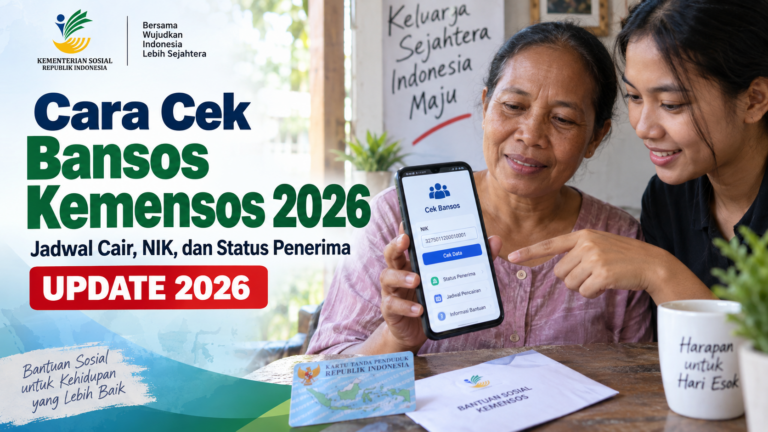 Cara Cek Bansos Kemensos 2026: Jadwal Cair, NIK, dan Status Penerima