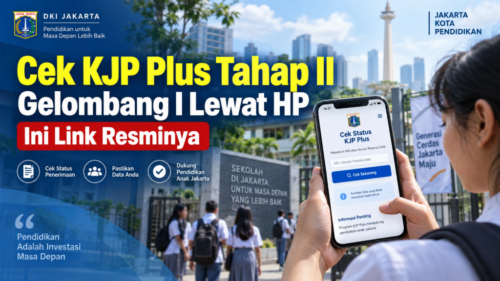 Cara Cek KJP Plus Tahap II Gelombang I Lewat HP, Ini Link Resminya