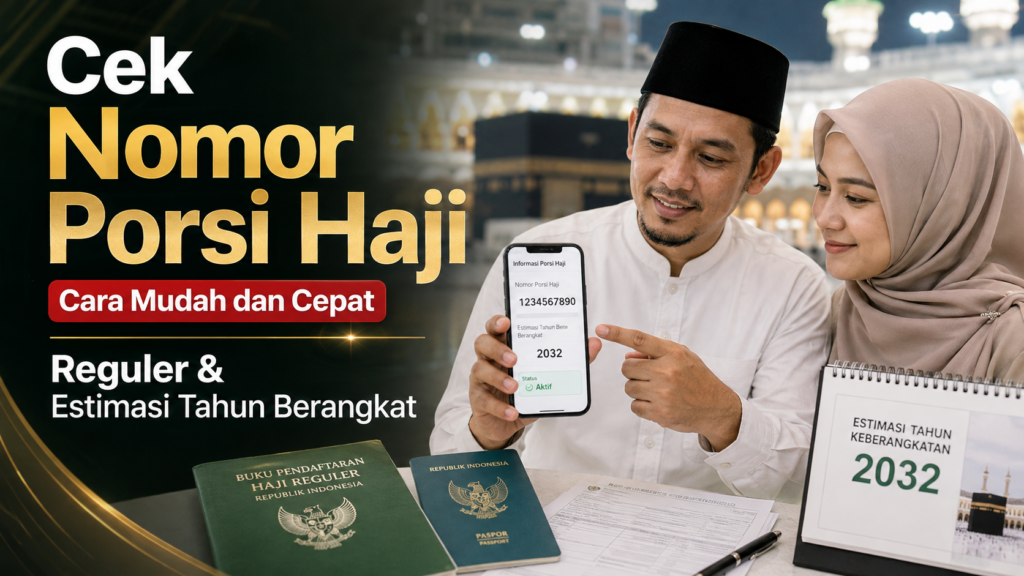 Cara Cek Nomor Porsi Haji Reguler dan Estimasi Tahun Berangkat