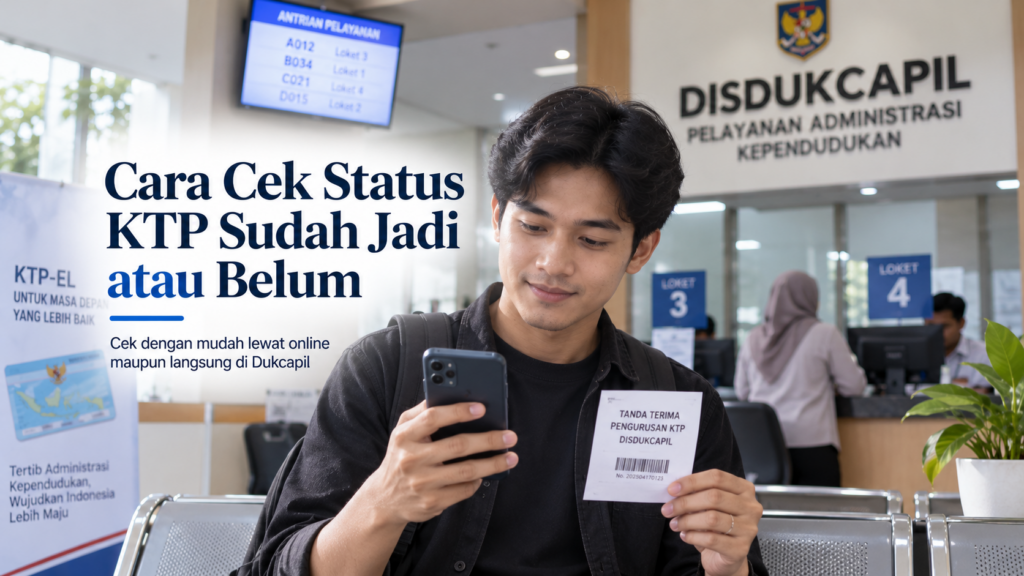 Cara Cek Status KTP Sudah Jadi atau Belum