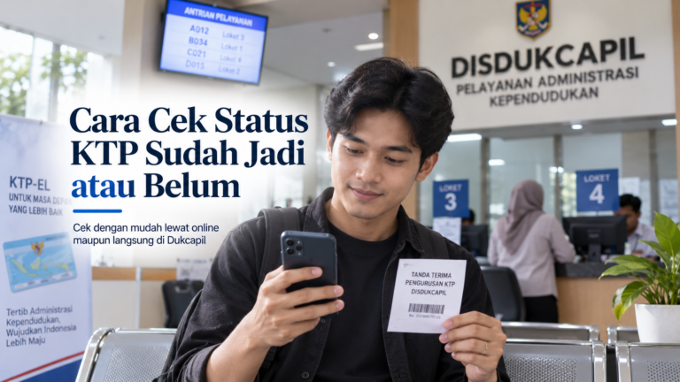 Cara Cek Status KTP Sudah Jadi atau Belum Secara Online 2026