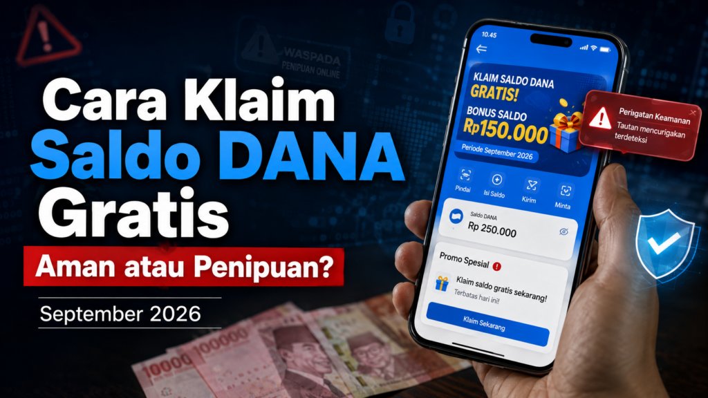 Cara Klaim Saldo DANA Gratis September 2026, Aman atau Penipuan