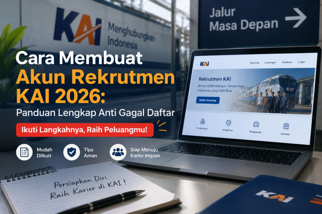 Cara Membuat Akun Rekrutmen KAI 2026 Panduan Lengkap Anti Gagal Daftar