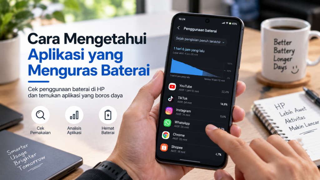 Cara Mengetahui Aplikasi yang Menguras Baterai HP Android