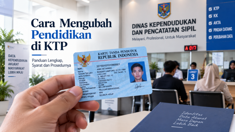 Cara Mengubah Pendidikan di KTP Secara Online dan Syaratnya